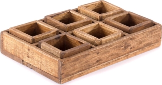 Kisten-Set Cubo II 7-tlg. Massivholz