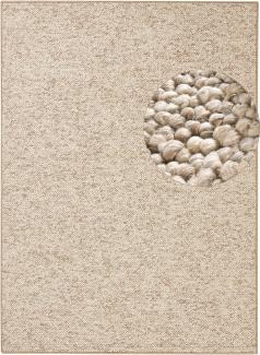 Woll-Optik Teppich Wolly Beige Braun - 200x300x0,1cm