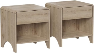 Nachttisch Oaki Eiche 2er Set Vicco