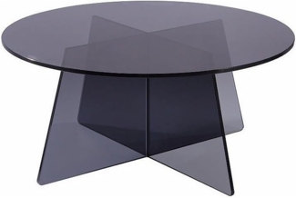 Vente-unique - Couchtisch - Sicherheitsglas - Anthrazit - SELVORA