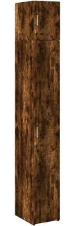 Hochschrank Schmal Räuchereiche 30x42,5x225 cm Holzwerkstoff 3281263