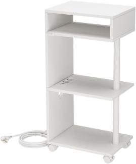 Vicco Nachttisch Barion Weiß 38 x 78 cm