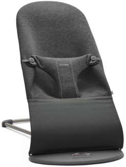 BabyBjörn Bliss Jersey Wippe Holzkohle Grau Grau dunkel 1