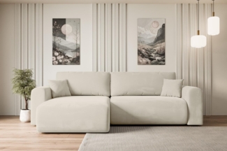 ALTDECOR Ecksofa ORRO-L, Couch mit Schlaffunktion, Wohnzimmer - Wohnlandschaft, Corner Sofa Bett Eckcouch Couch L-Form Schlafcouch Ausziehbar