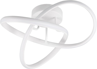 lightling LED Deckenleuchte Leon, LED fest integriert, Warmweiß, IP20 Indoor, Wand- und Deckenmontage, 4000 Kelvin, weiß matt