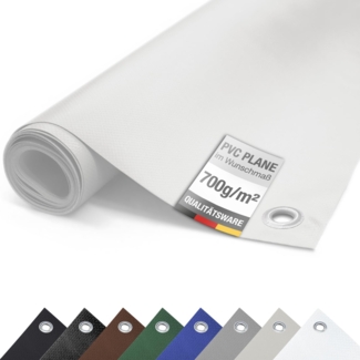 ANKO Planen Schutzplane Plane PVC 700g/m² LKW Plane mit Ösen Abdeckplane, Gewebeplane Schutzplane matt reißfest stabil