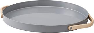 Stelton Emma Tablett, Serviertablett, Servierplatte, Platte, Edelstahl, 35 cm, Grau, X2171