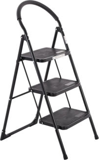 Raburg Trittleiter Praktische Universal-Leiter für Alltag, Stahl, klappbar, Tom, Lock-Klappsperre, rutschhemmende Oberfläche, Solid-Grip-Füße