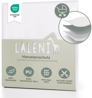Matratzenauflage Molton Inkontinenzunterlage wasserdicht & atmungsaktiv Laleni, wasserdicht & atmungsaktiv aus 100% Baumwolle