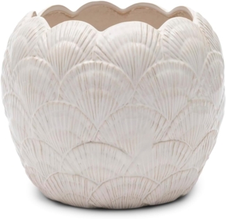 Rivièra Maison Blumentopf Vase Übertopf Muschel Shell (20cm)