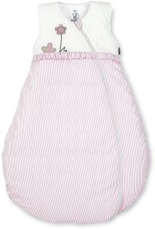 Sterntaler Schlafsack für Kleinkinder, Ganzjährig, Wärmeregulierung, Reißverschluss, Größe: 90, Emmi Girl, Weiß/Rosa