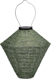 Pauleen LED Solarleuchte Sunshine Flower Lampion Solar grün Tyvek Vlies, LED fest integriert, Laterne