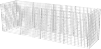 vidaXL Gabionen-Hochbeet Stahl 360×90×100 cm 142553