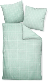 Janine Mako Satin Kissenhülle 1 teilig 40x40 cm Modernclassic 39025-16 jadegrün
