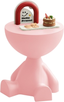 SURFOU Beistelltisch Couch Mini, Kleiner Runder Tisch, Side Table Living Room Rund, Tische Klein Tischchen Table Sofa Couchtisch Beistelltische Sofatisch für Wohnzimmer Nachttisch Schlafzimmer (Rosa)