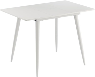Vicco Esstisch Weiß 80 x 70 cm ausziehbar, Beaver