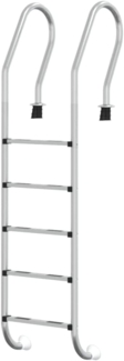 vidaXL Pool-Leiter 54 x 38 x 211 cm Edelstahl 304 93457