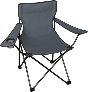 Ambientehome Faltstuhl Relaxstuhl Anglerstuhl Campingstuhl, grau