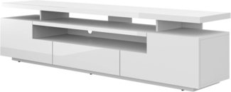 TV-Schrank EVA 195 cm Schwarz Hochglanz