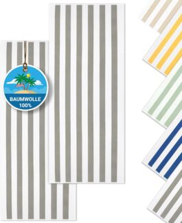 ZOLLNER Saunatuch, Zwirnfrottier (2-St), 70x180 cm, 100% Baumwolle, vom Hotelwäschespezialisten, Grau