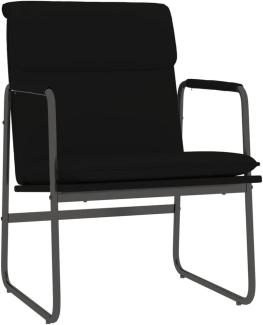 vidaXL Loungesessel Schwarz 55 x 64 x 80 cm Kunstleder