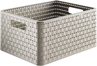 ROTHO Aufbewahrungsbox Aufbewahrungskorb "Country" 18 l cappuccino 36,8 x 27,8 x 19,1 cm