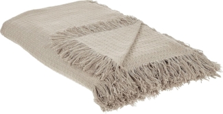 Tagesdecke YERBENT Baumwolle 200 x 220 cm Taupe