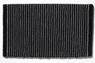 Rhomtuft Badteppich Lin|50x75 cm| schwarz-natur