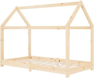 vidaXL Hausbett 80x160 cm, Natur, Kiefer massiv