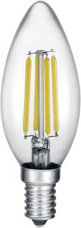 E14 Filament LED, 4 Watt, 470 Lumen, warmweiß, Ø3,5cm, 3 Stufen Dimmer