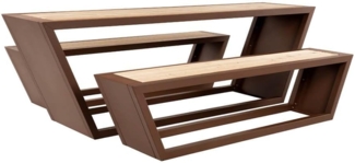 HOME DELUXE Sitzgarnitur aus Stahl und Sibirischer Lärche KOBON - Made in Germany