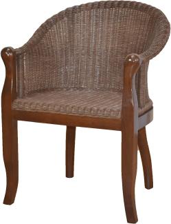 Rattan-Sessel "Berta" braun