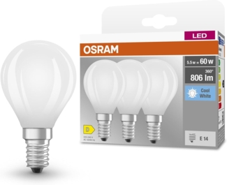 OSRAM BASE CLAS P 60 5.5 W/4000 K E14 3er Set