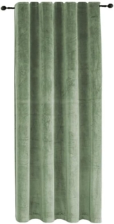 Haus und Deko Gardine Verdunkelungsvorhang Samt weich Vorhang Kräuselband blickdicht Gardine (1 St), Kräuselband, Polyester