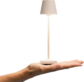 SIGOR LED Tischleuchte NUINDIE Pocket Dünenbeige, Dimmbar, 1 LED Platine, 2.700 K / 2.200 K