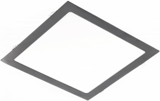 24W Eckige LED Einbauleuchte slim Panel Spot mit schwarzen Rahmen 300 x 300 x 22 mm 2000 Lumen Neutralweiß (4000 K)