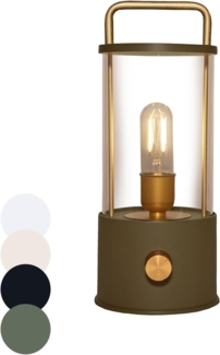 Coen Bakker Deco BV LED Laterne Tischlampe Dimmbar Akku In-/Outdoor IP44, LED fest verbaut, Warmweiß