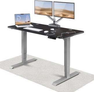 Höhenverstellbarer Schreibtisch (140 x 70 cm) - Schreibtisch Höhenverstellbar Elektrisch mit Flüsterleisem Dual-Motor & Touchscreen - Hohe Tragfähigkeit - Stehtisch von Desktronic