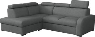 Ecksofa Apollo 2rRLXp mit Schlaffunktion und Bettkasten (Farbe: Crown 18, Seite: Links LXP+R+2R)