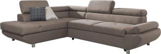 99rooms Filio Ecksofa Velours ESITO Beige Links mit