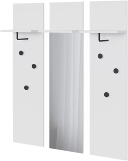 Vicco Wandgarderobe Weiß Set mit 3 Wandgarderoben, Siri
