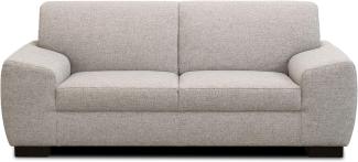 DOMO Collection Incanto Sofa | 2-Sitzer, hellgrau, 200 x 89 x 81 cm