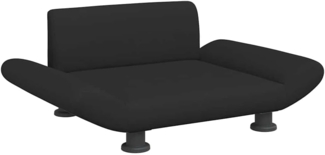 vidaXL Hundebett Schwarz 70x45x28 cm Stoff