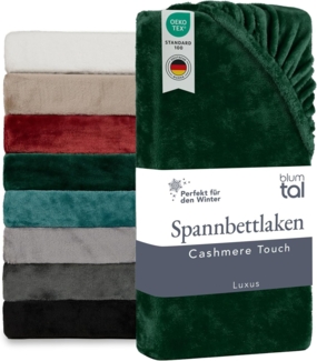 Blumtal Spannbettlaken Spannbettlaken Cashmere Touch - Oeko-TEX zert. Bettlaken, Winter - Plüsch Spannbettlaken aus Mikrofaser