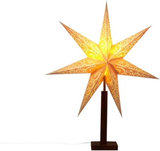 Weihnachtsdekoration Tischlampe MANA Stern 70 cm Beige