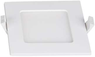 Heitronic 501380 LED Einbauleuchte Le Mans eckig weiss 115x115x32mm