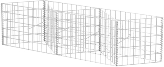 vidaXL Gabionenkorb Pflanzkasten Gemüse-Hochbeet Stahl 120×30×50 cm 142540
