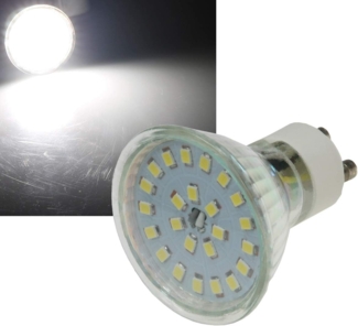 LED Strahler GU10 "H55 SMD", 120°, 230V/5W, 420lm, 4000K, Neutralweiß