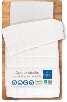 Böhmerwald Komfort Dauneneinziehdecke, 329602-11, 90% Daunen / 10 % Federn, 135x200 cm, leicht
