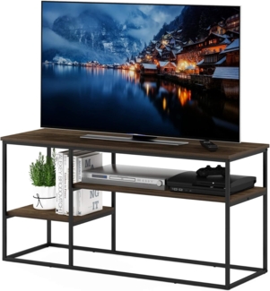 Furinno Moretti Modern Lifestyle TV-Ständer für Fernseher bis zu 50 Zoll, Columbia-Walnuss